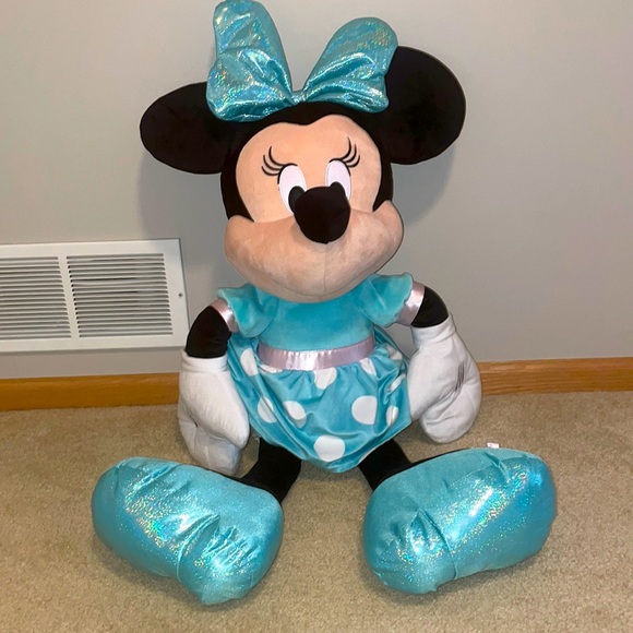 Disney | Toys | Giant Minnie Mouse Plush Doll | Poshmark